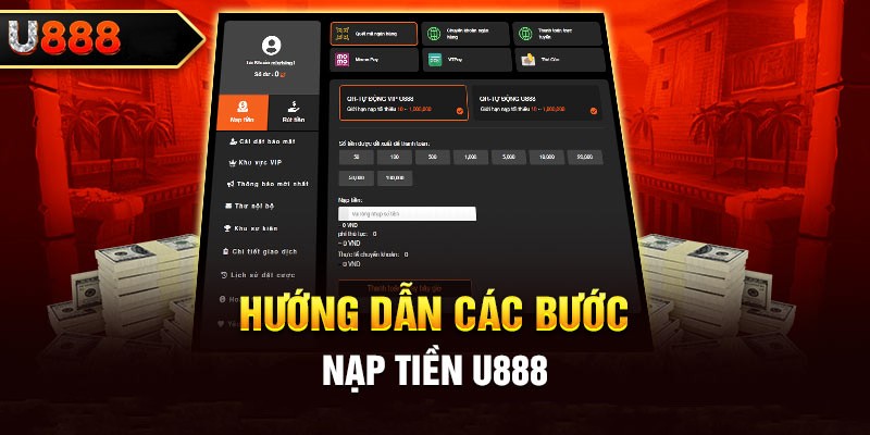 Hướng dẫn chi tiết nạp tiền U888